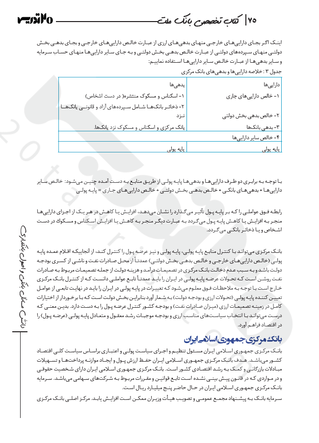 نمونه صفحه کتاب استخدامی بانک ملت